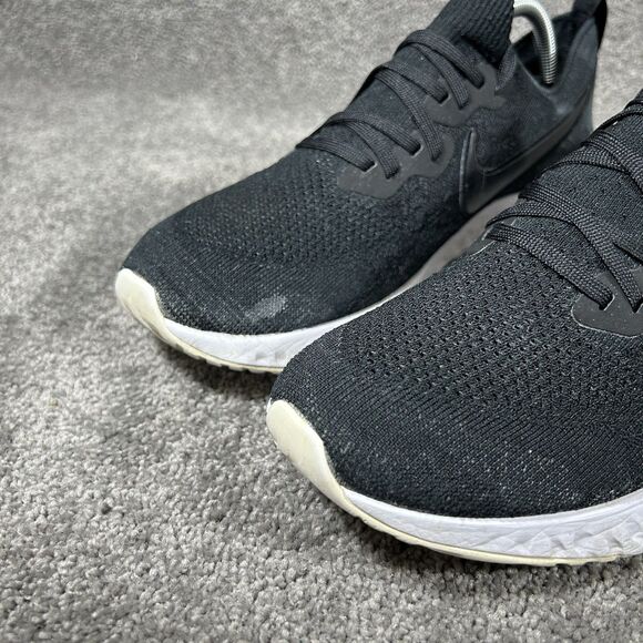 Nike Epic React Flyknit 2 BQ8928-002 Men’s Sz 11 Black White Running Shoes Used main image 12